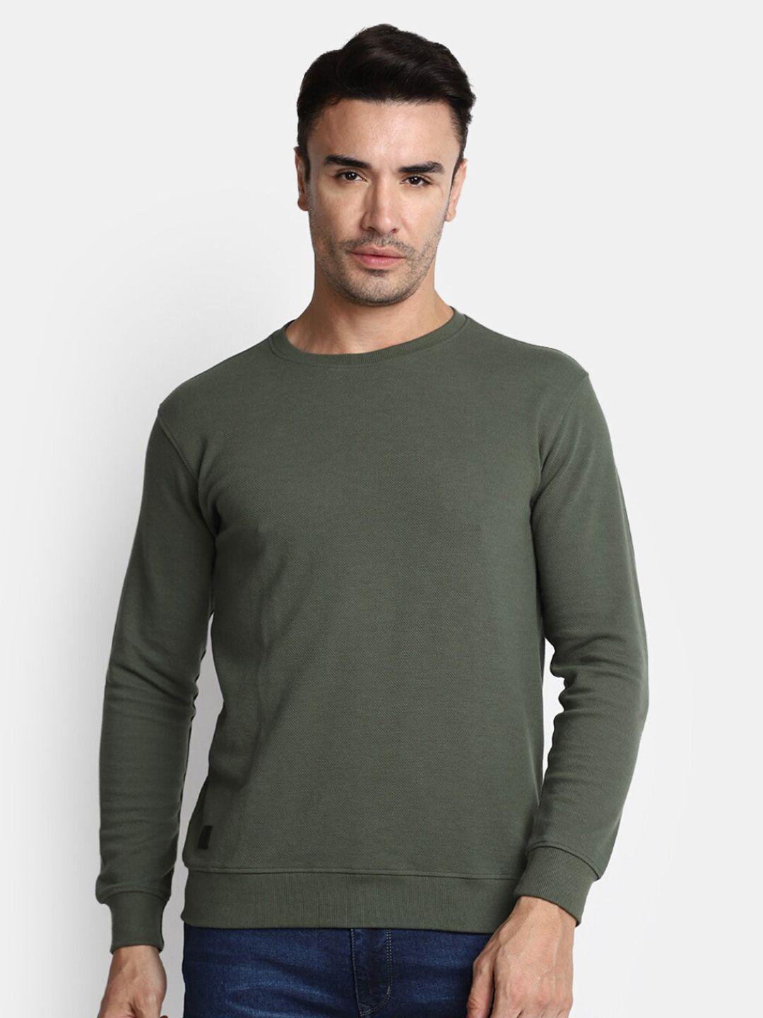 v-mart round neck knitted cotton t-shirt