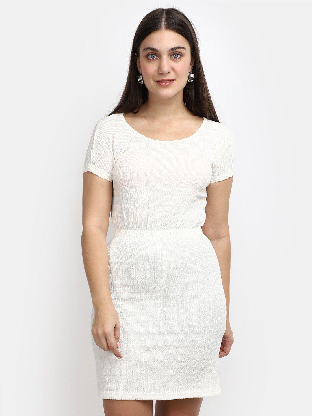 v-mart round neck sheath dress