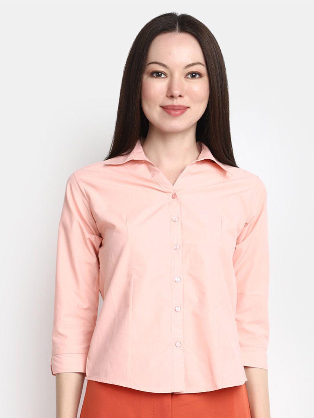 v-mart spread collar cotton casual shirt