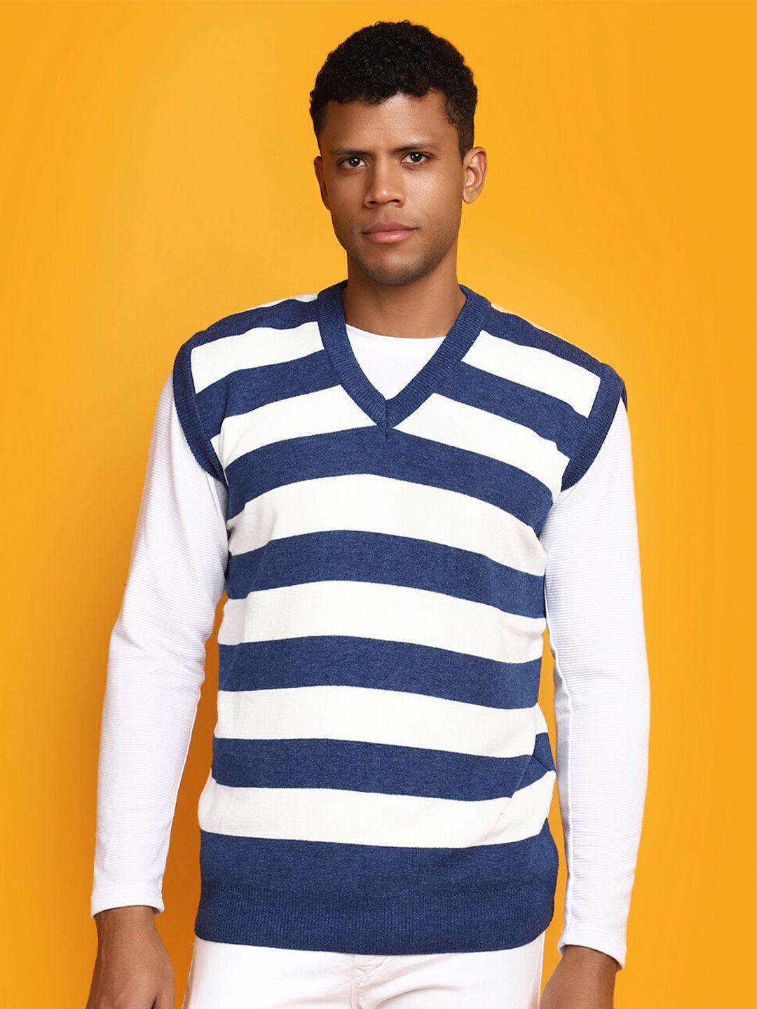 v-mart striped cotton sweater vest