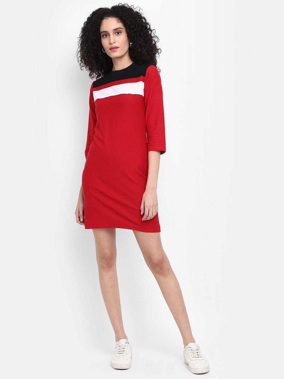 v-mart striped t-shirt cotton dress