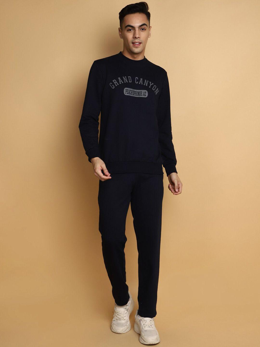 v-mart typography printed cotton tracksuit