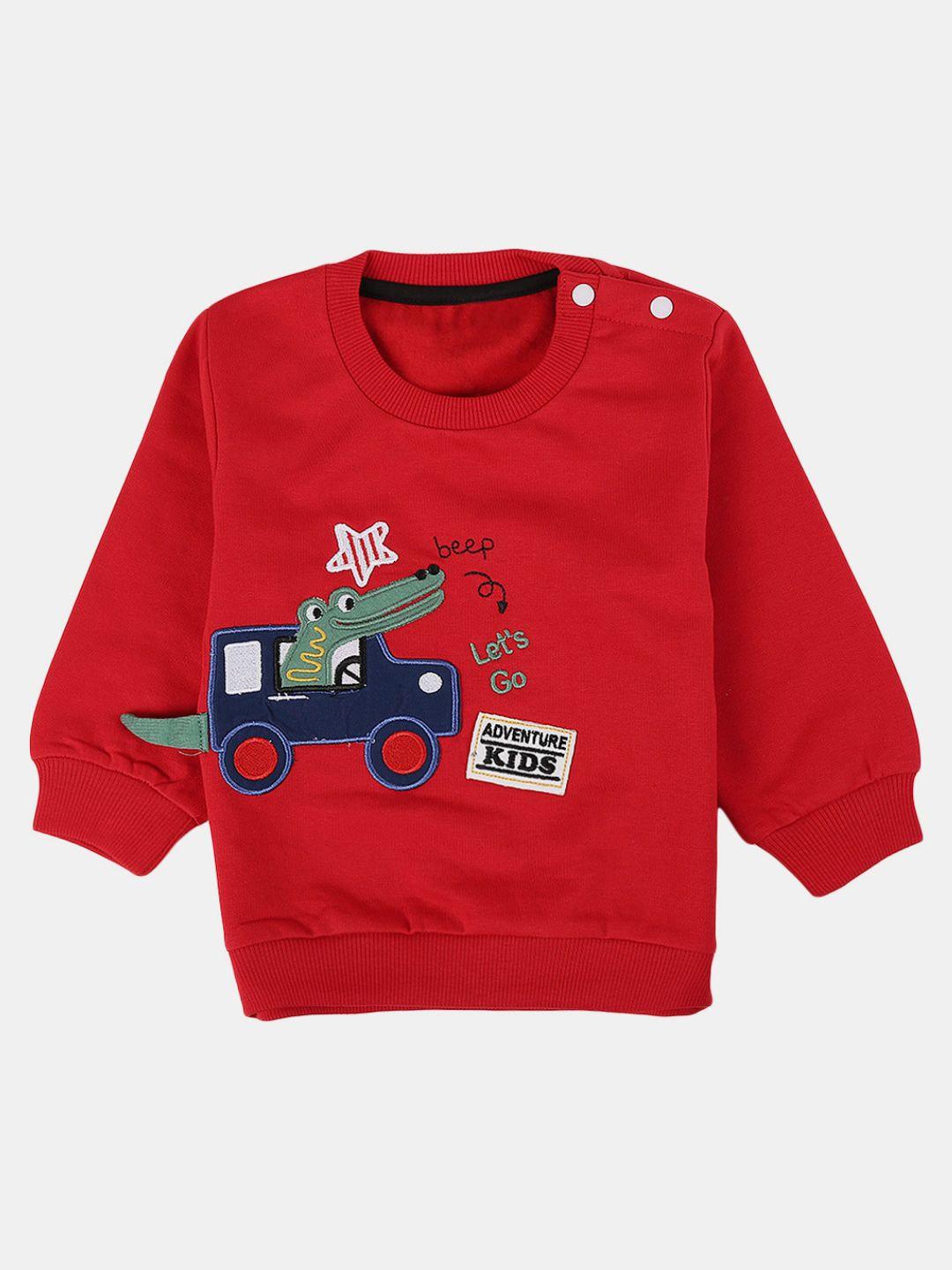 v-mart unisex kids embroidered fleece sweatshirt