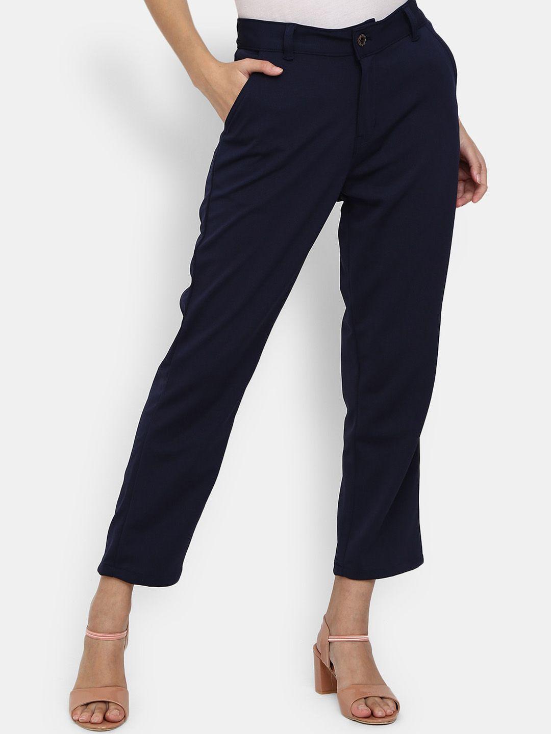 v-mart women blue classic trouser