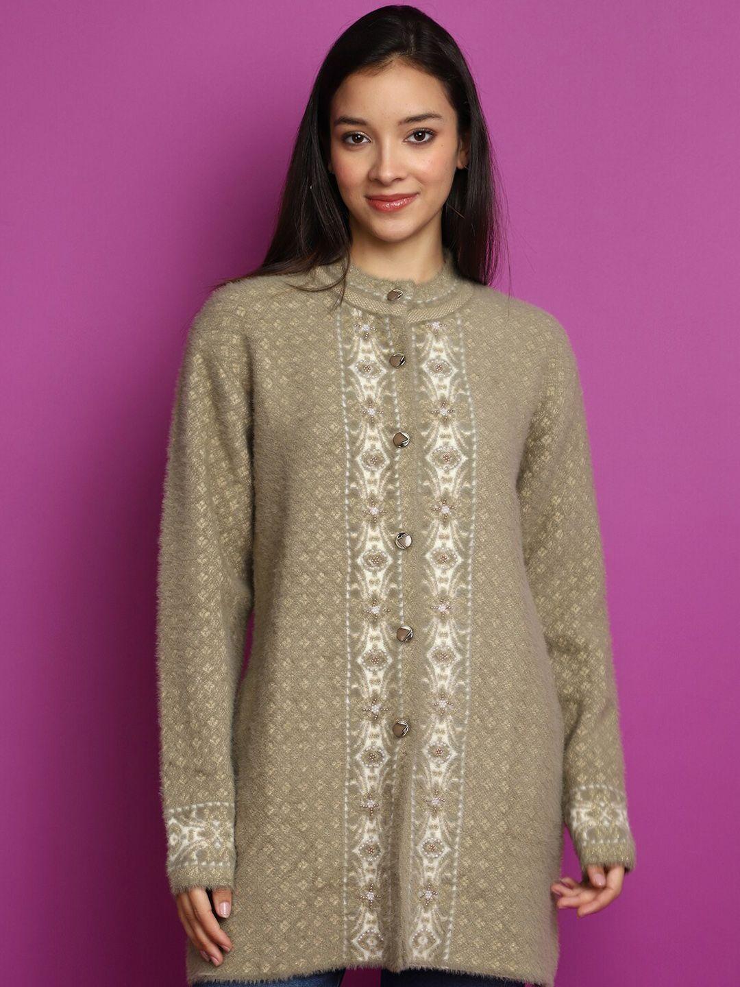 v-mart women ethnic motif printed sweater