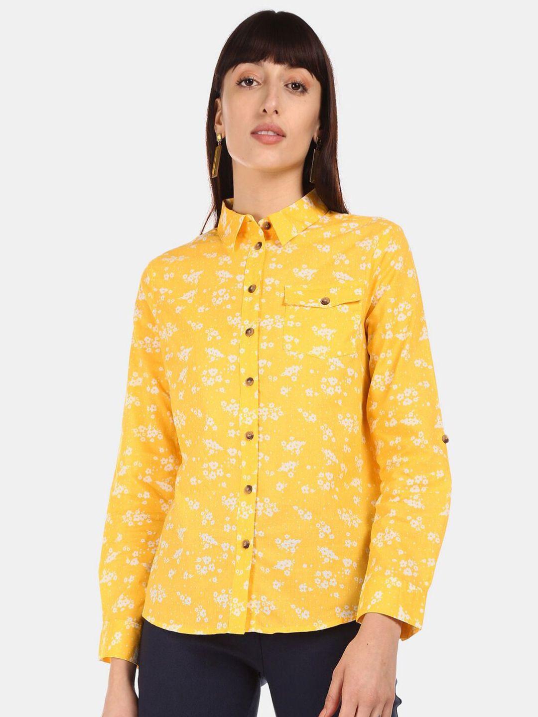 v-mart women floral printed cotton casual shirt