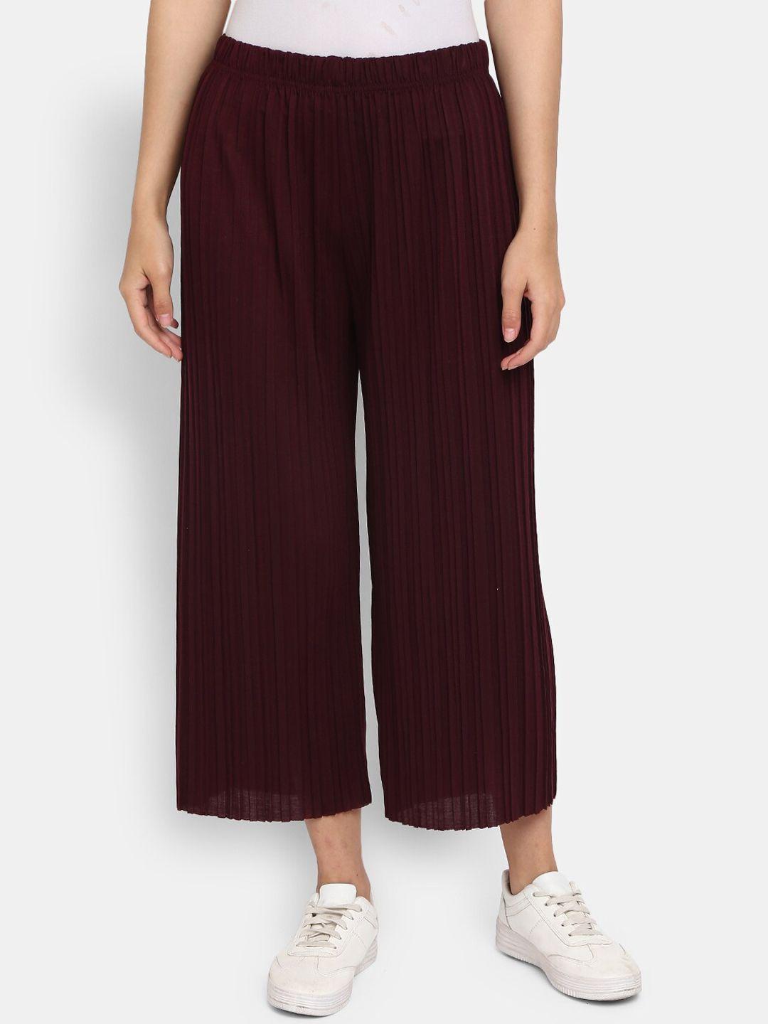 v-mart women loose fit pleated trousers
