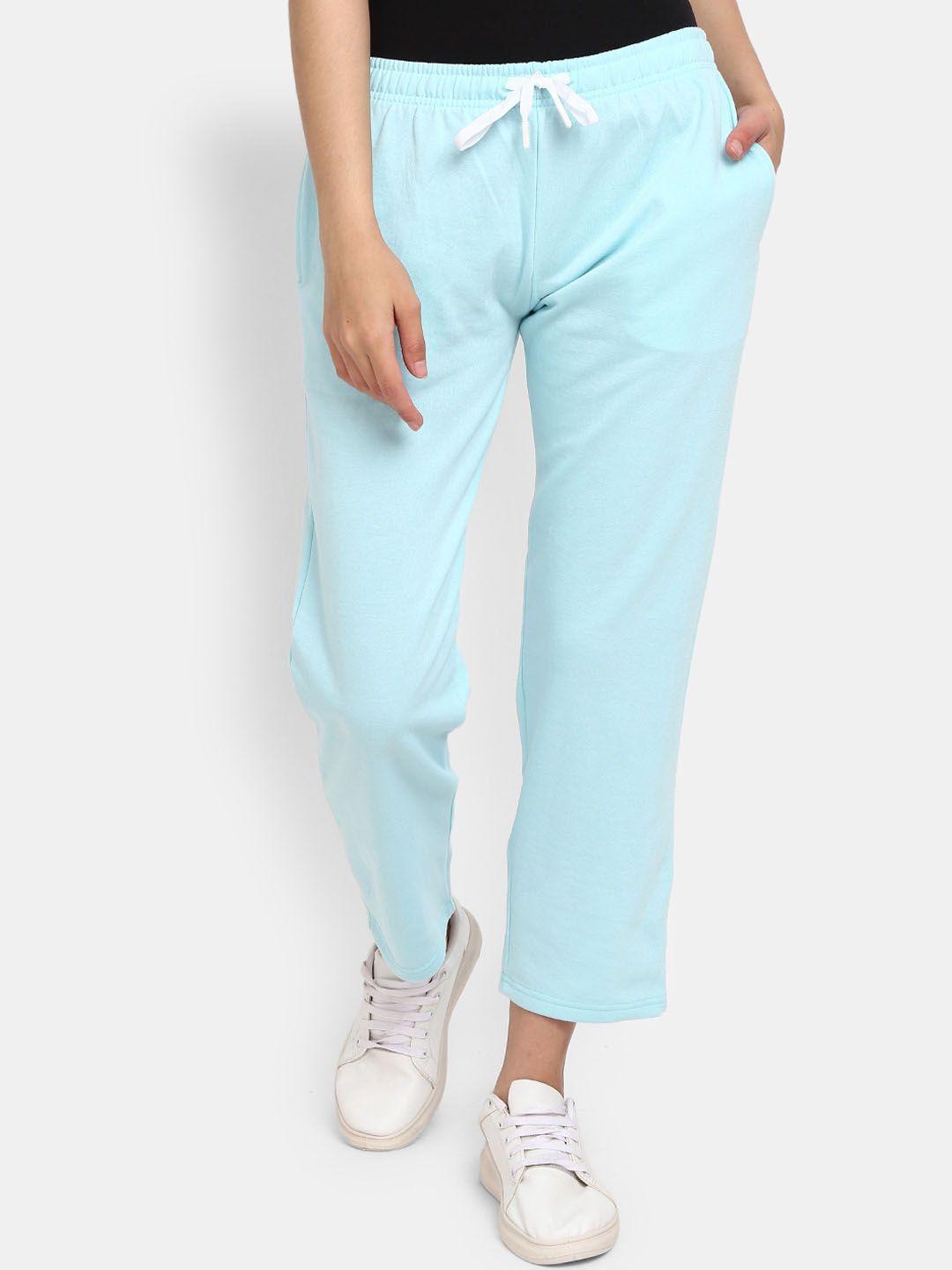 v-mart women mid-rise cotton fleece track pant