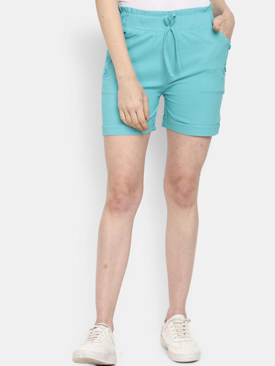 v-mart women mid-rise cotton shorts