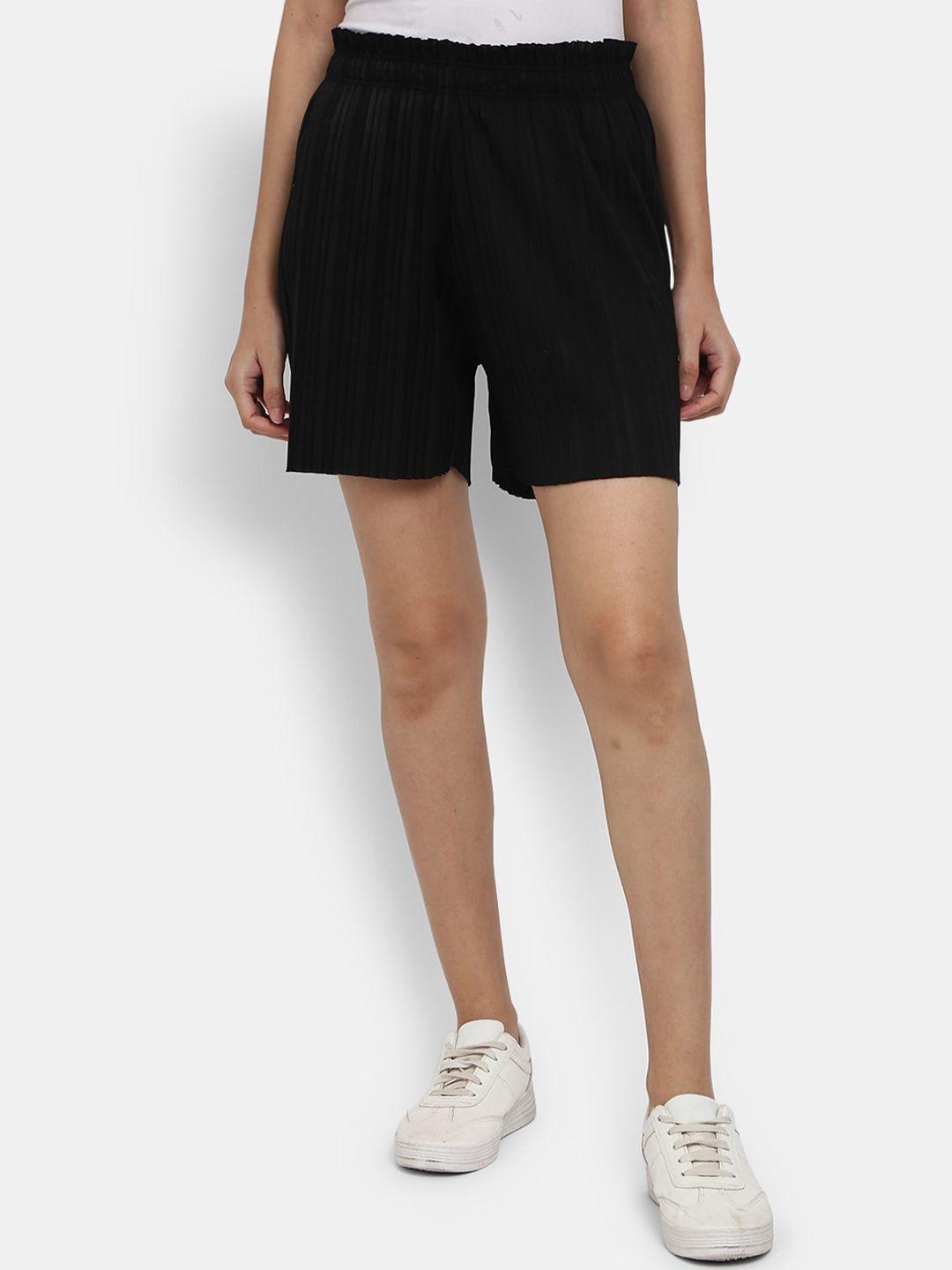 v-mart women mid rise cotton shorts