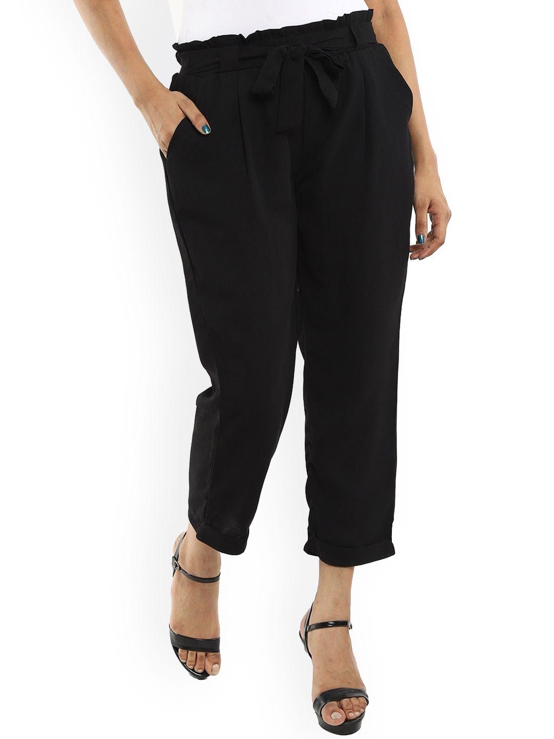 v-mart women mid-rise georgette trousers