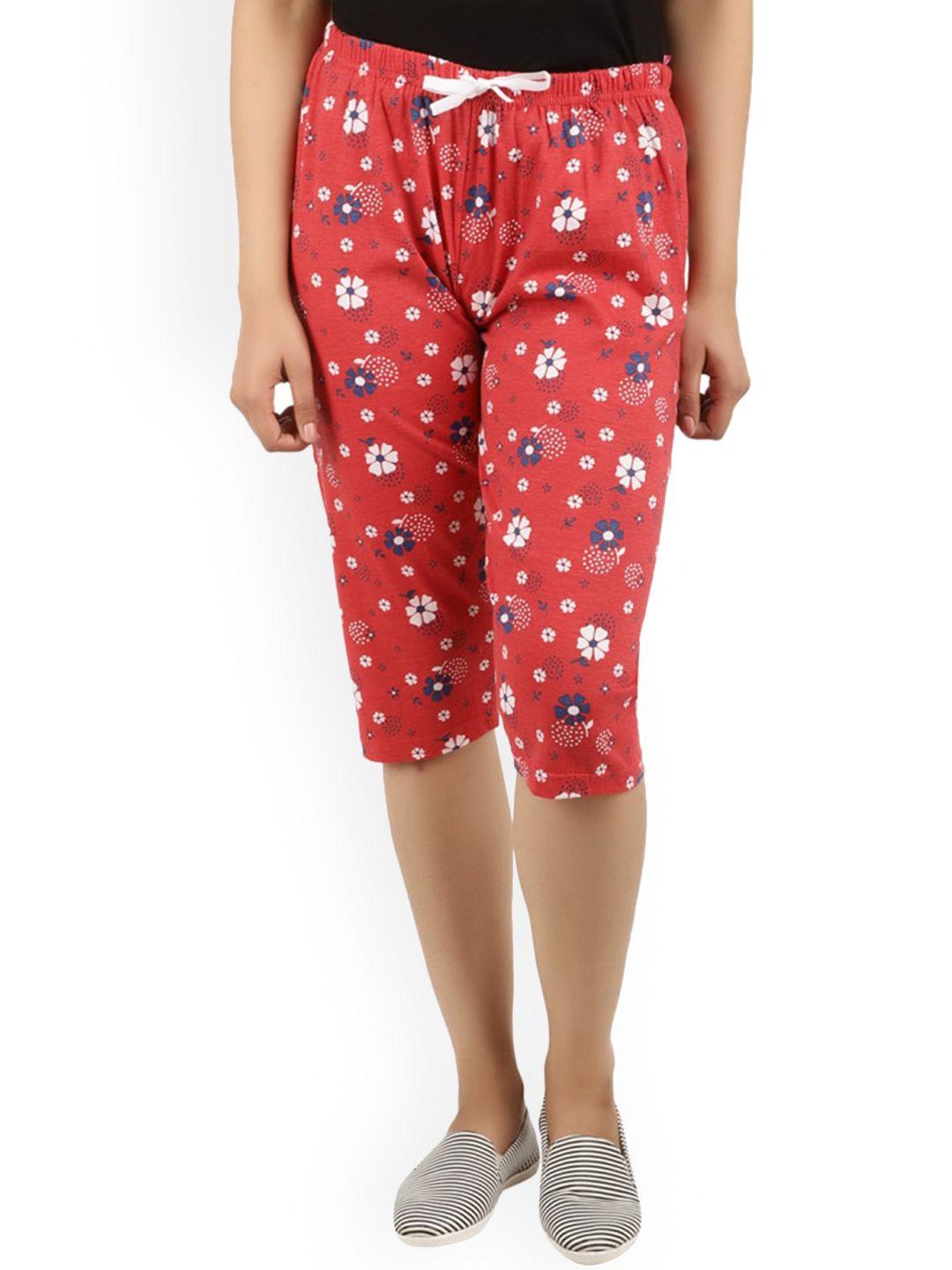 v-mart women mid-rise printed cotton capris