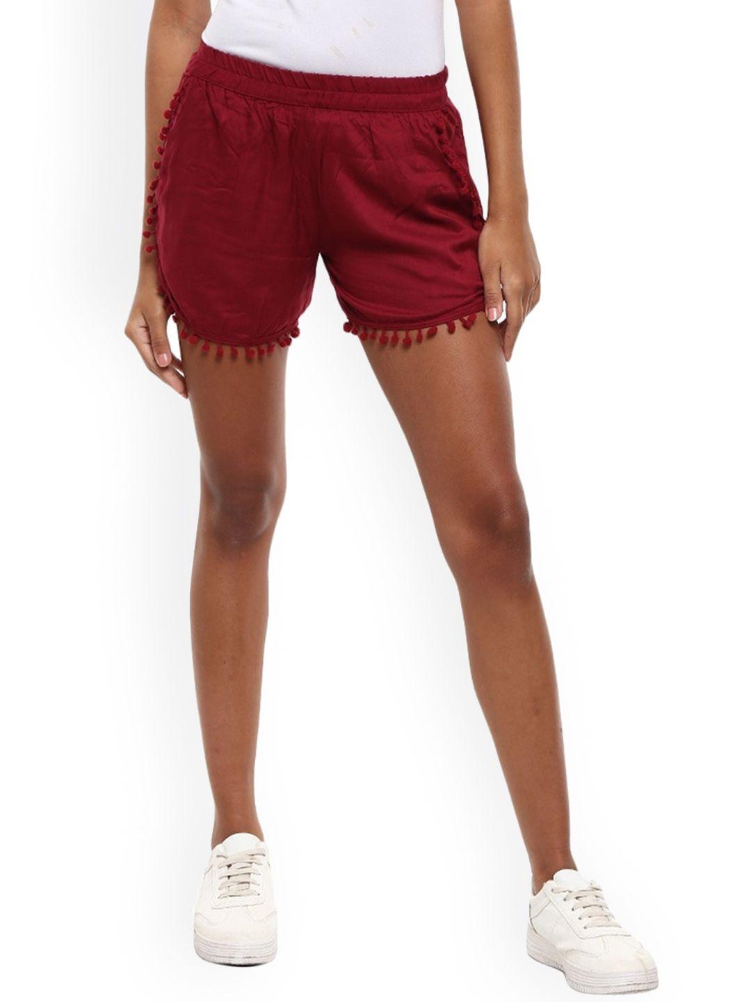 v-mart women mid rise shorts