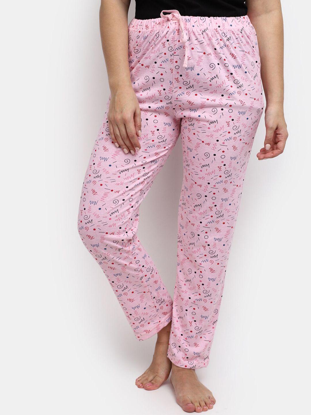 v-mart women printed single jersey sleepwear cotton pyjama