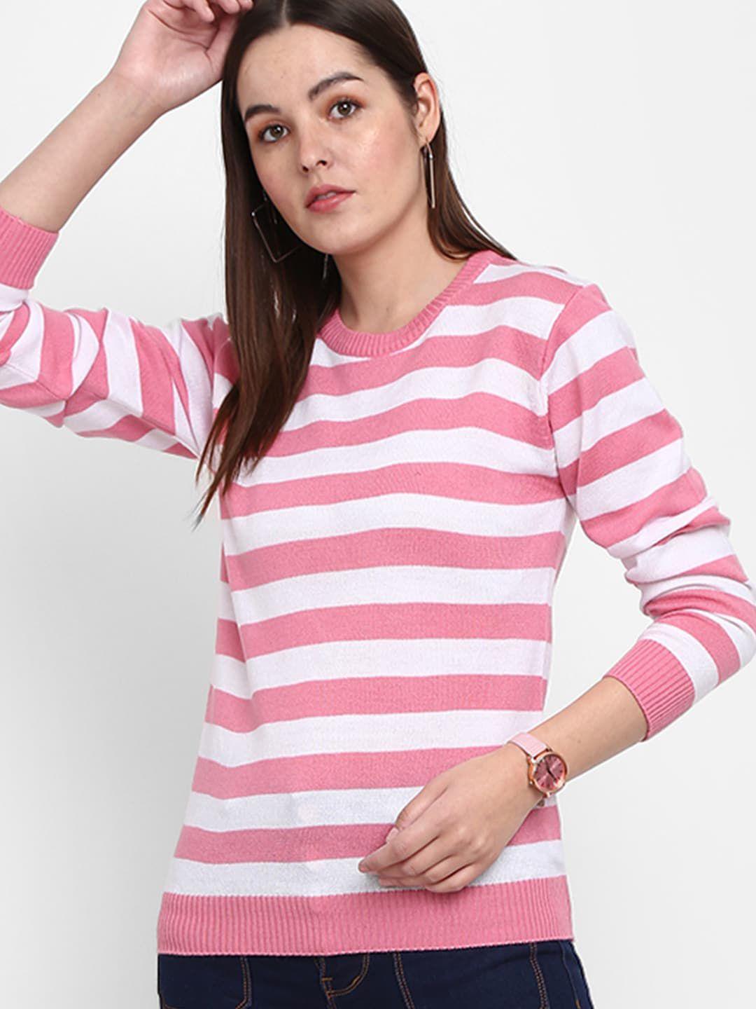 v-mart women striped sweatshirt