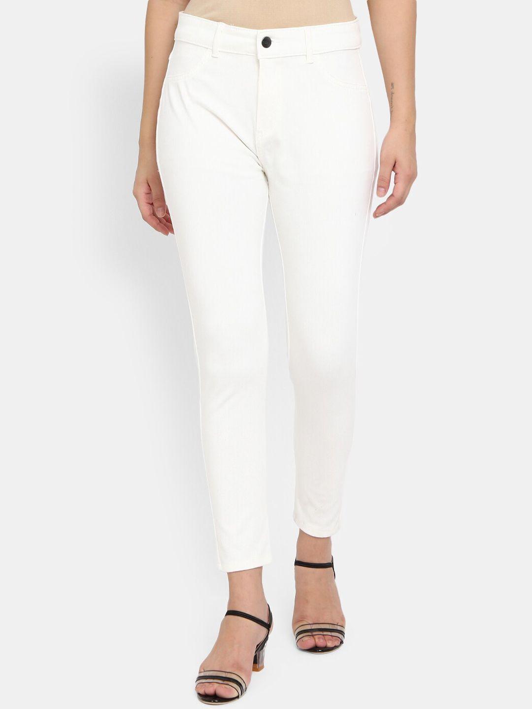 v-mart women white trousers
