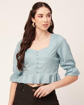 v-neck blouse top