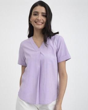 v-neck cotton top