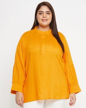 v-neck full-sleeve top