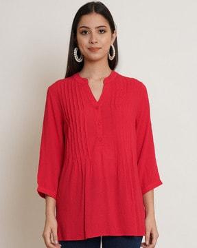 v-neck loose fit tunic