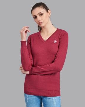 v-neck pullover