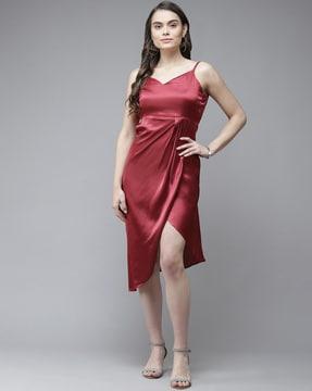 v-neck sleeveless empire dress