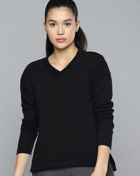 v-neck sweatshirt