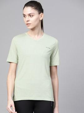 v-neck tshirt with branding