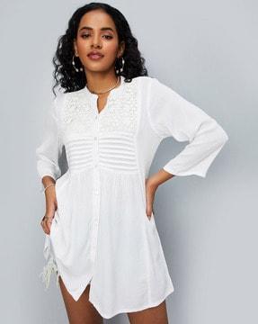 v-neck tunic with full sleeves