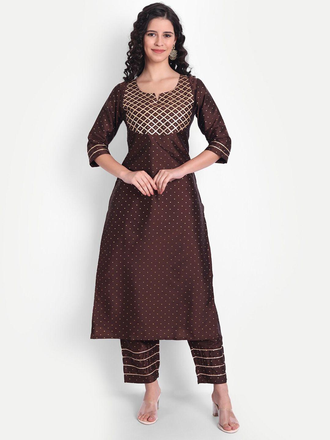 v tradition women self design kurta with trousers