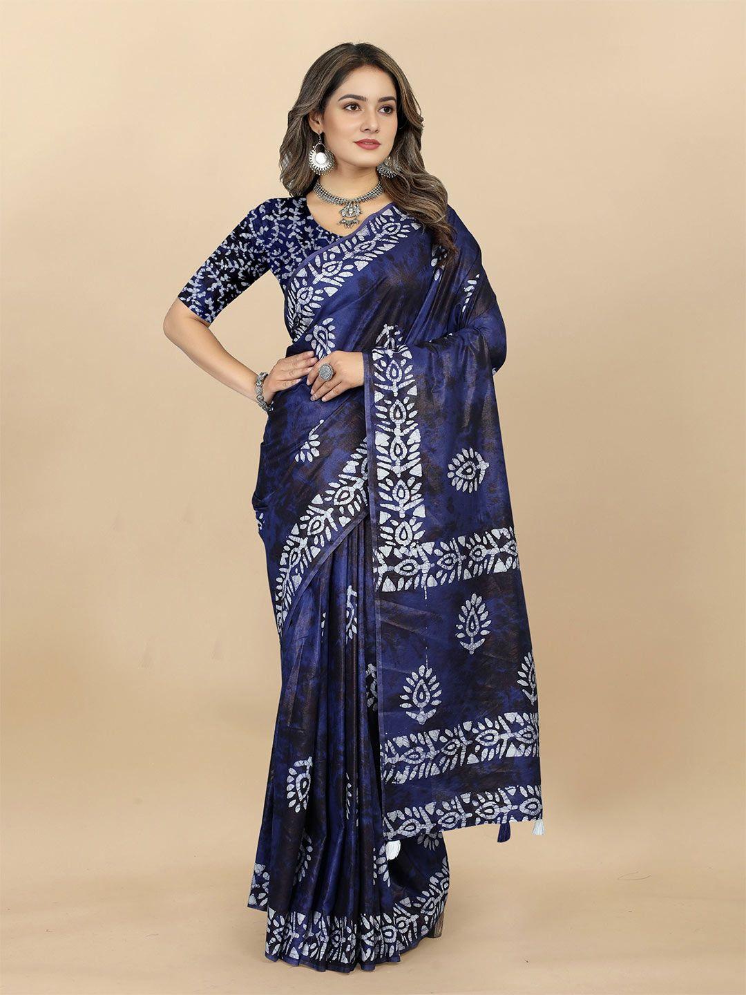 v3 fashion studio batik pure cotton saree