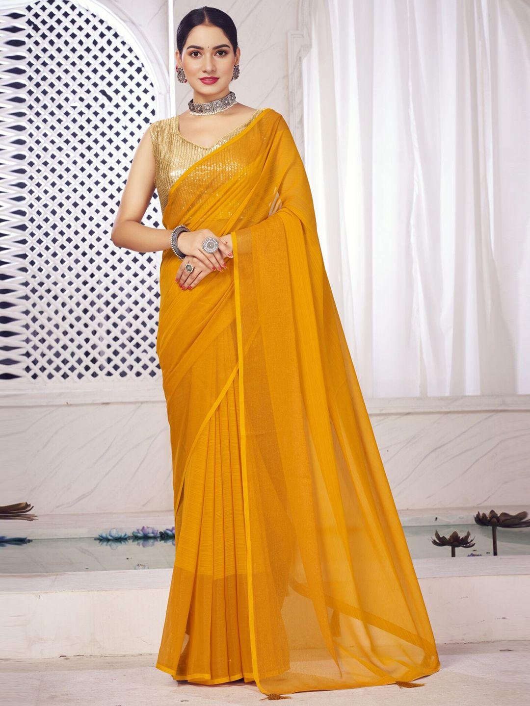 v3 fashion studio striped pure chiffon banarasi saree