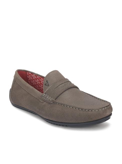 v8 by ruosh men's siena grey loafers