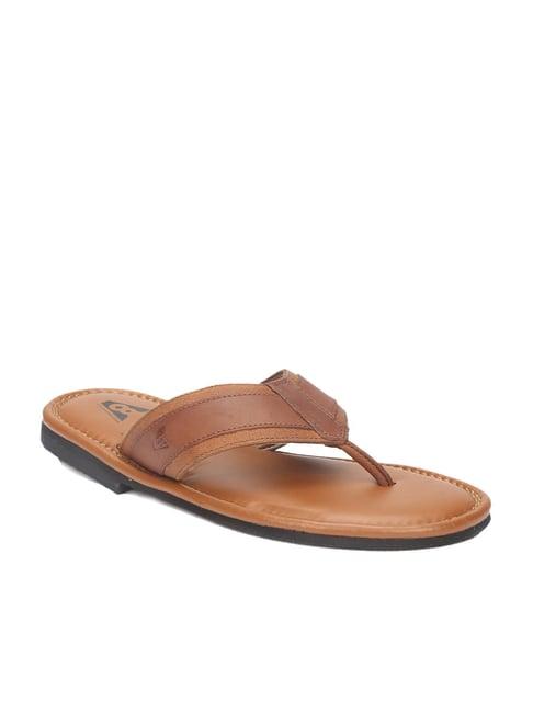 v8 by ruosh men's tan thong sandals