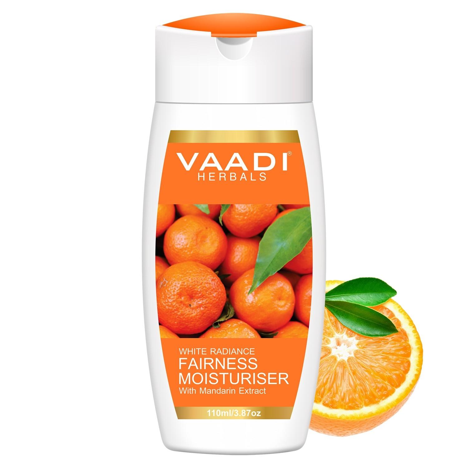 vaadi herbals mandarin extract white radiance fairness moisturiser (110ml)