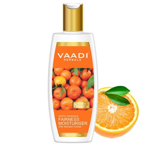 vaadi herbals white radiance fairness moisturiser with mandarin extract (350 ml)