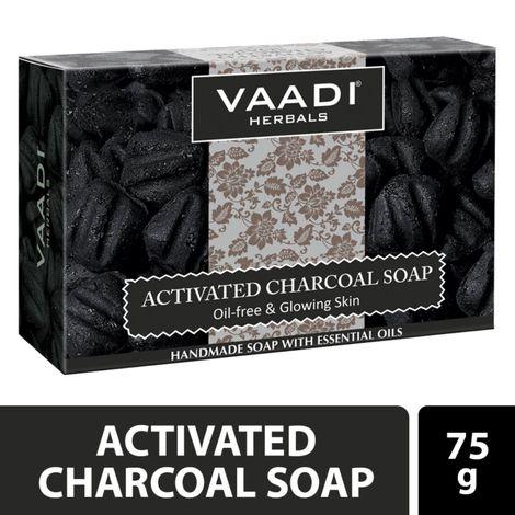 vaadi herbals activated charcoal soap (75 g)