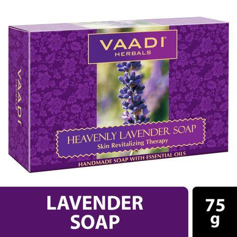 vaadi herbals heavenly lavender soap with rosemary extract (75 g)