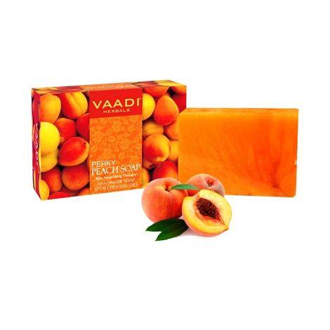 vaadi herbals perky peach soap with almond oil (75 g)