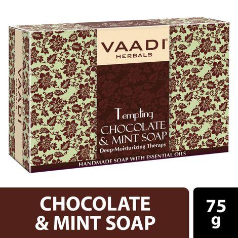 vaadi herbals tempting chocolate & mint soap- deep moisturising therapy (75 g)