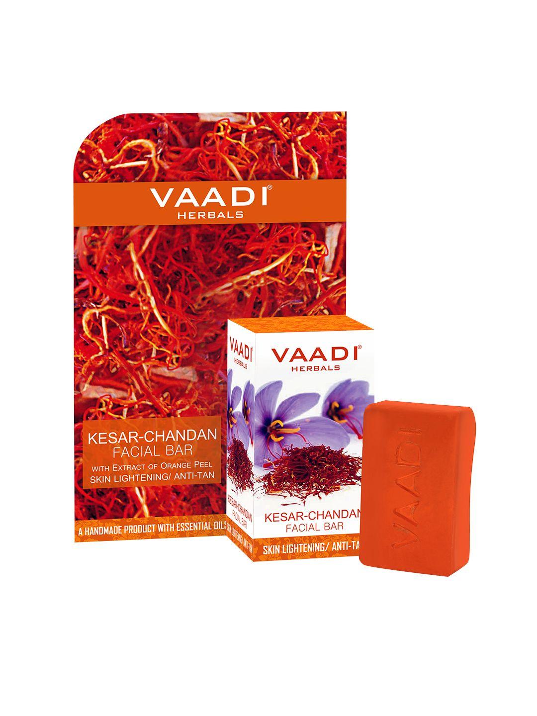 vaadi herbals unisex lightening & anti-tan kesar chandan facial bar 25 g