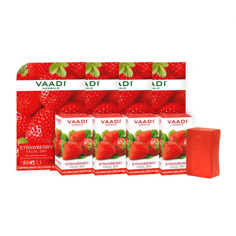 vaadi herbals value pack of 4 strawberry facial bars