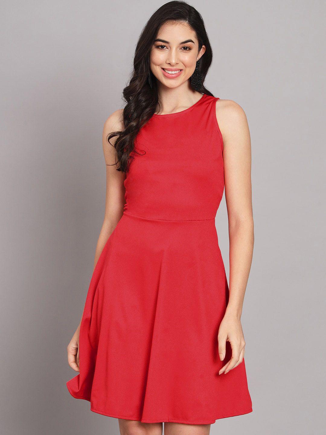 vaararo sleeveless fit & flare dress