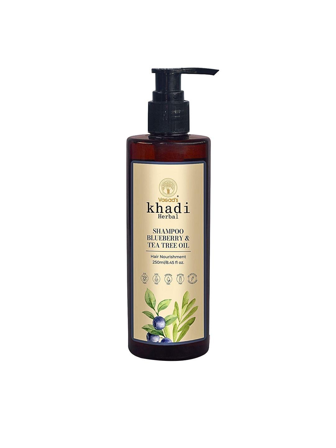 vagads khadi herbal blueberry with tea tree oil shampoo - 250ml