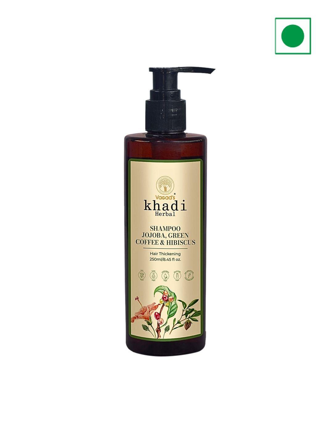 vagads khadi herbal jojoba with green coffee & hibiscus shampoo