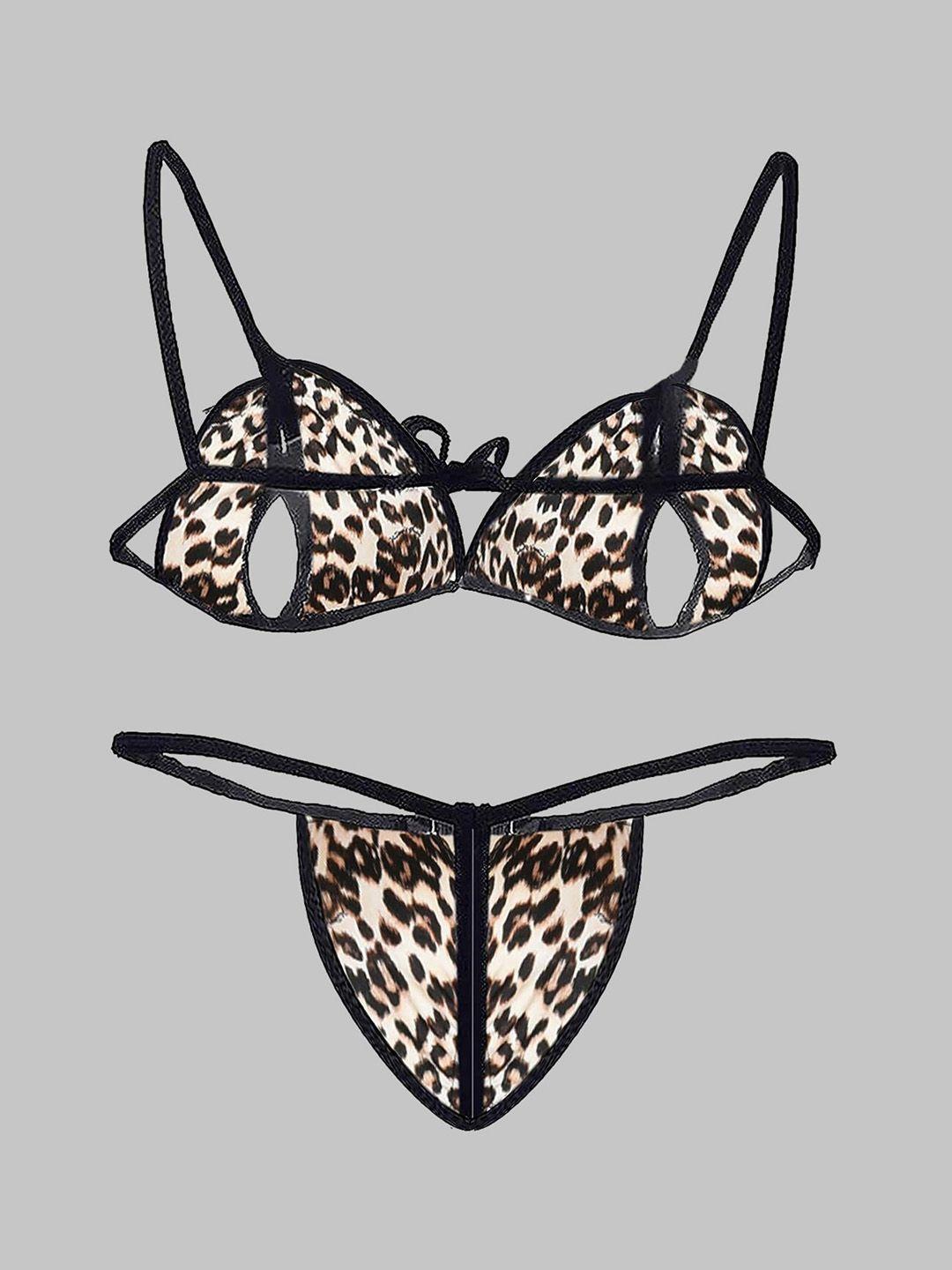 vaghbhatt printed cotton bikini lingerie set