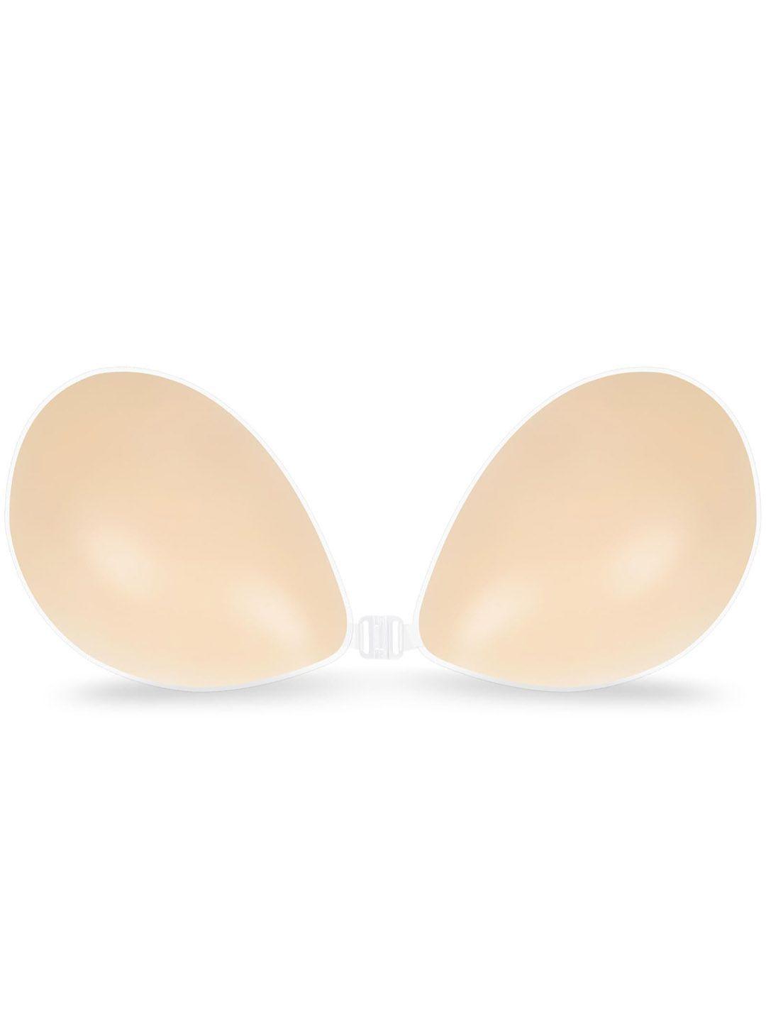 vaghbhatt push-up strapless seamless half coverage transparent back bra all day comfort