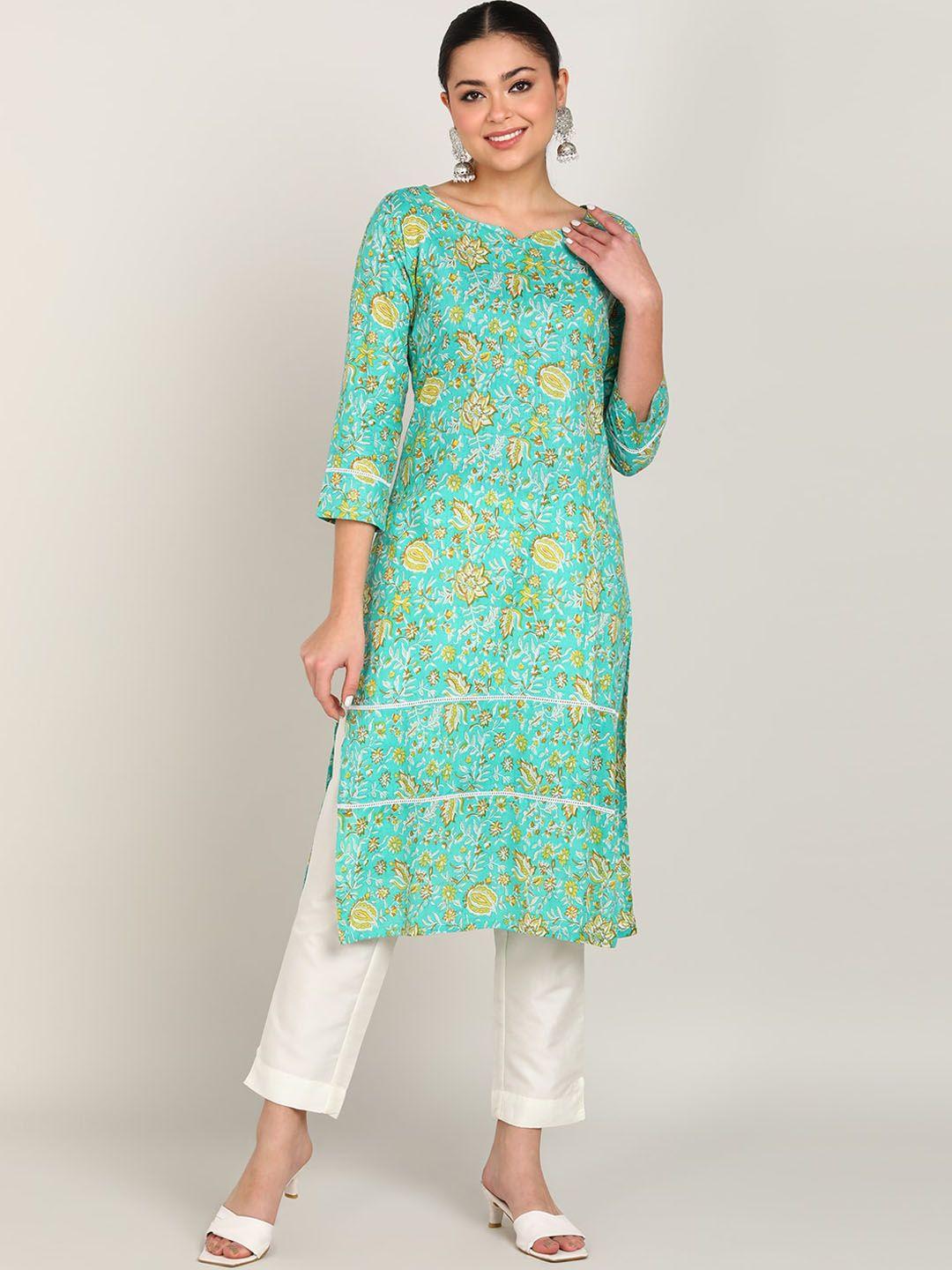 vahson ethnic motifs printed cotton kurta