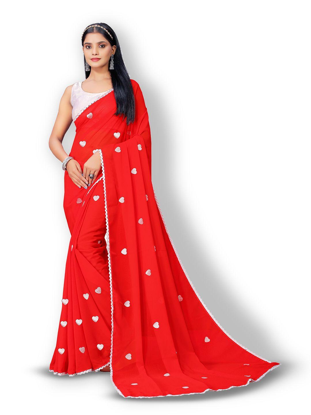 vaidehi fashion conversational embroidered pure georgette saree