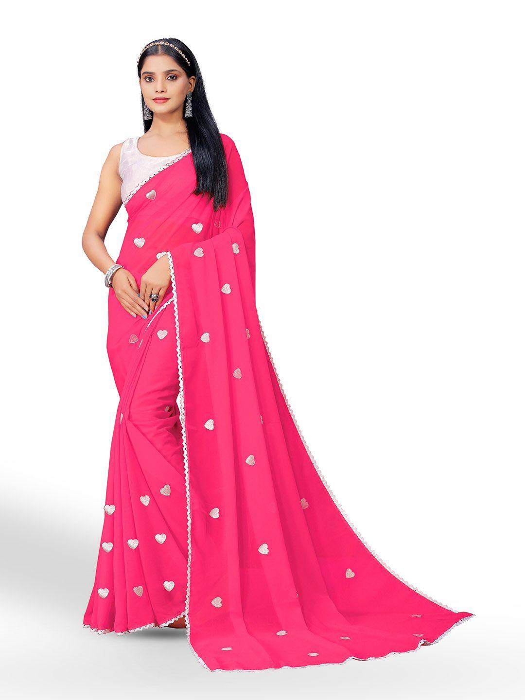 vaidehi fashion conversational embroidered pure georgette saree